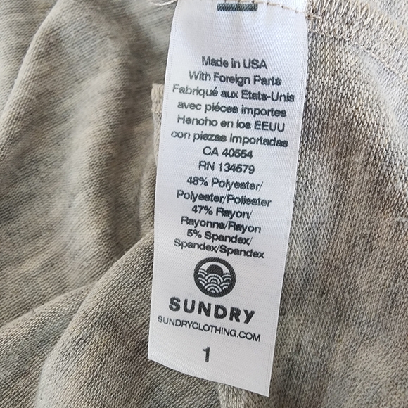 Sundry Leopard Cardigan in Oat - Picture 7 of 7